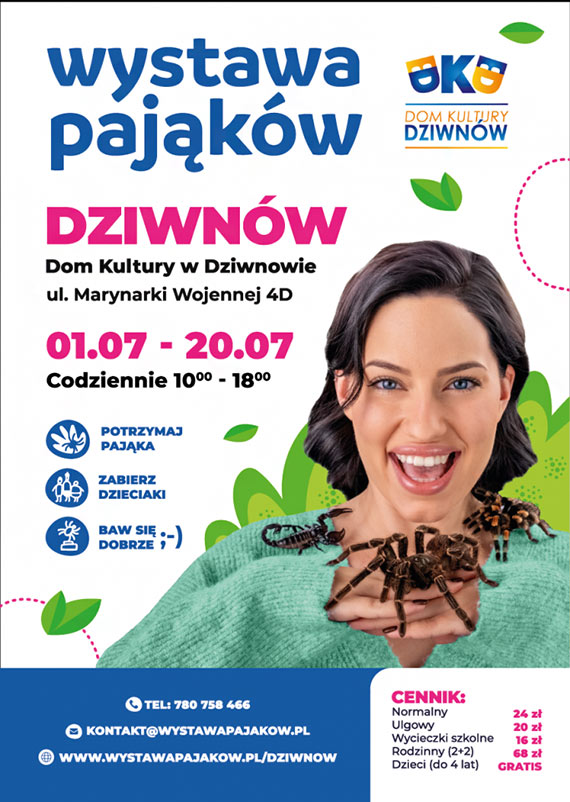 Serdecznie zapraszamy na wyjątkową Wystawę Pająków!