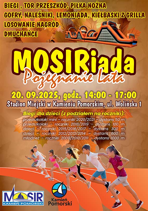 MOSIRiada 2025: sportowe pożegnanie lata w Kamieniu Pomorskim