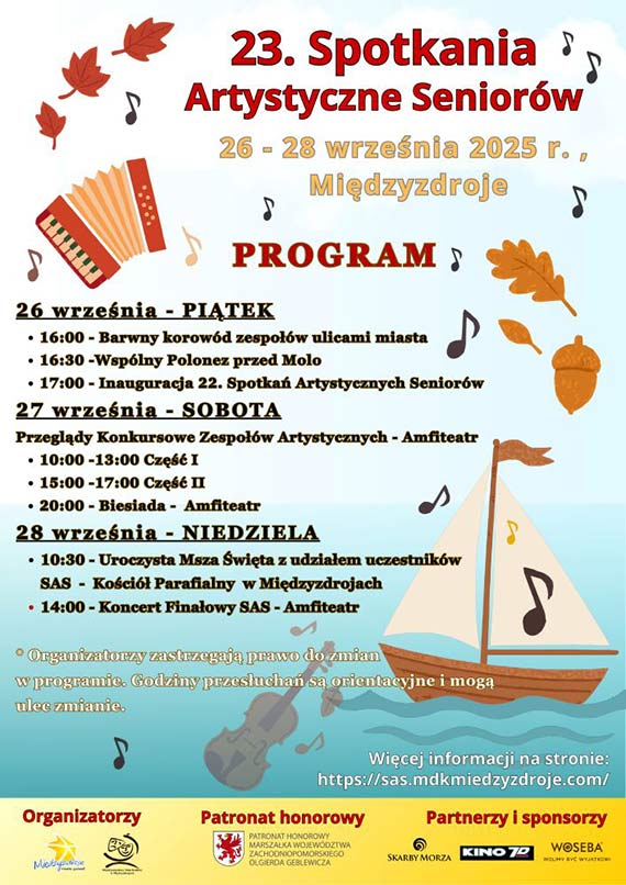 Midzyzdroje znw roztaczone i rozpiewane! Ruszaj 23. Spotkania Artystyczne Seniorw