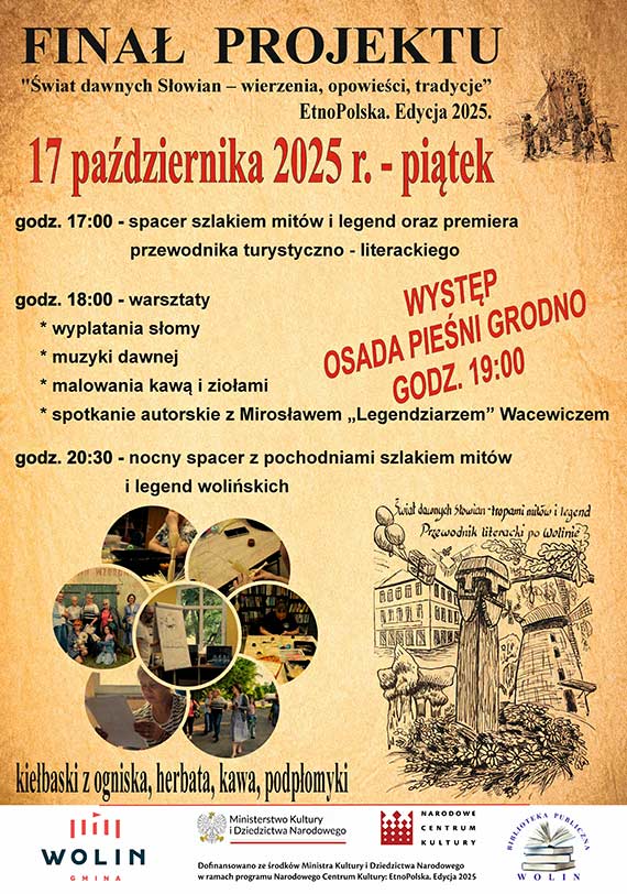 Wieczór pełen literatury, legend, muzyki i słowiańskiej magii w Bibliotece w Wolinie