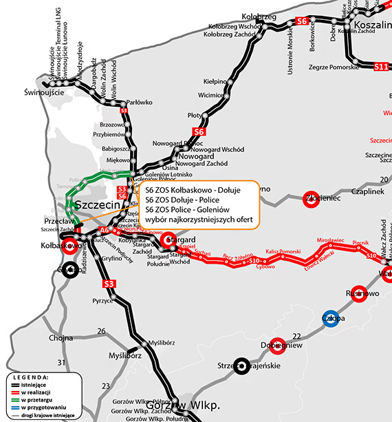 Wybralimy wykonawcw Zachodniej Obwodnicy Szczecina w cigu S6