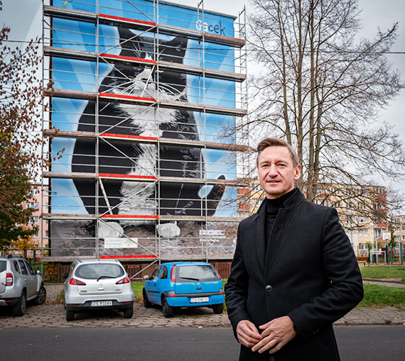 Na Pomorzu Zachodnim powstają ekologiczne murale. Gacek już gotowy