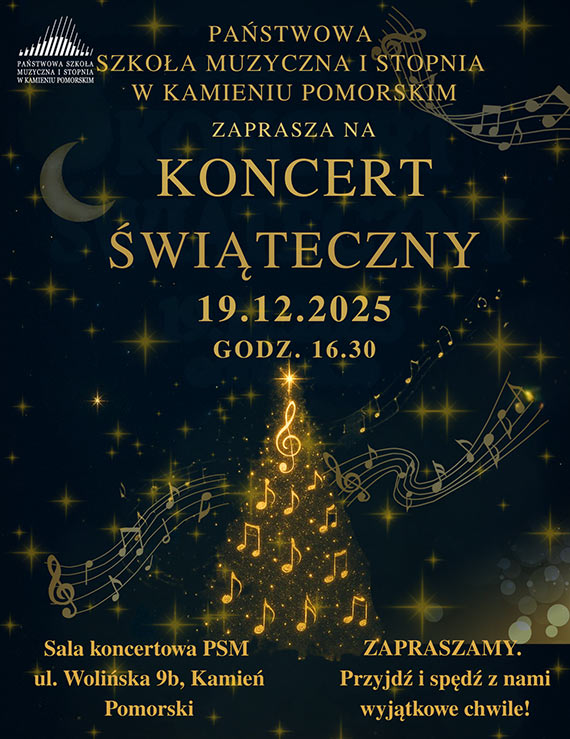 Koncert witeczny w Pastwowej Szkole Muzycznej w Kamieniu Pomorskim