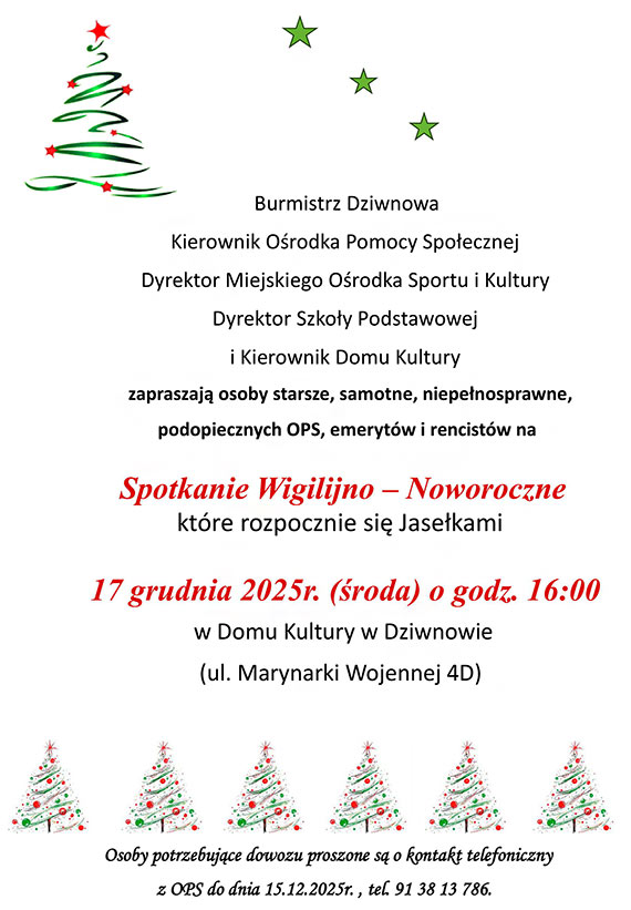 Spotkanie Wigilijno-Noworoczne w Domu Kultury