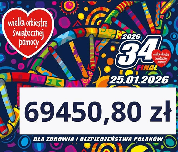 694 450,80 z� dla WO�P. Gmina Wolin zako�czy�a 34. Fina� z imponuj�cym wynikiem