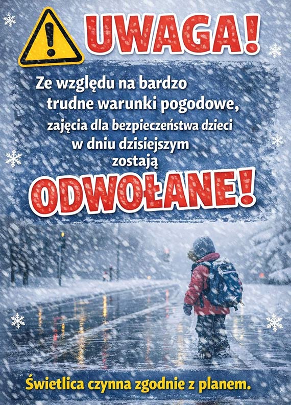 Zaj�cia odwo�ane w szko�ach na terenie gminy Wolin. Jest komunikat w�adz