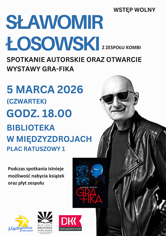 S�awomir �osowski z zespo�u Kombi w Mi�dzyzdrojach. Spotkanie autorskie i otwarcie wystawy „Gra-fika”