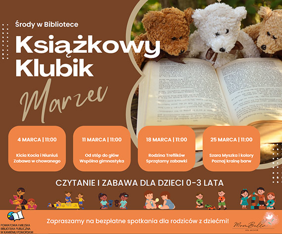 Rodzinne �rody w Kamie�skiej Bibliotece. Czytanie, zabawa i spotkania dla najm�odszych