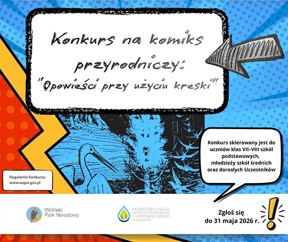 Konkurs na komiks przyrodniczy „Opowieści przy użyciu kreski”