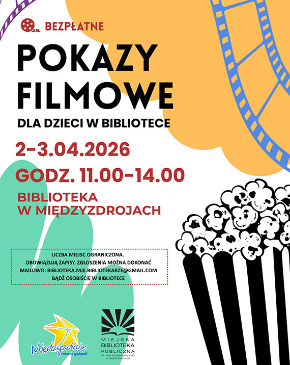 Bezp�atne pokazy filmowe dla dzieci w Mi�dzyzdrojach. Trzy godziny kina w bibliotece