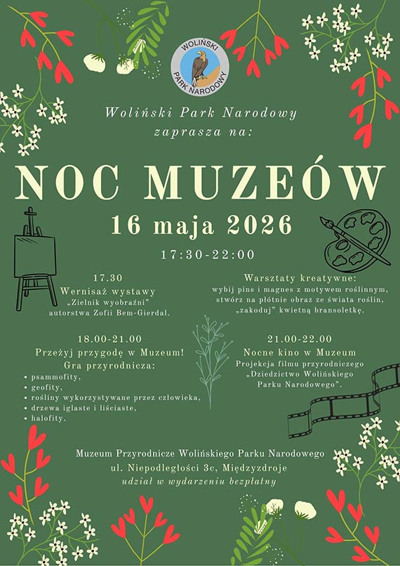 Noc Muzeów w Wolińskim Parku Narodowym – wyjątkowy wieczór z naturą i sztuką