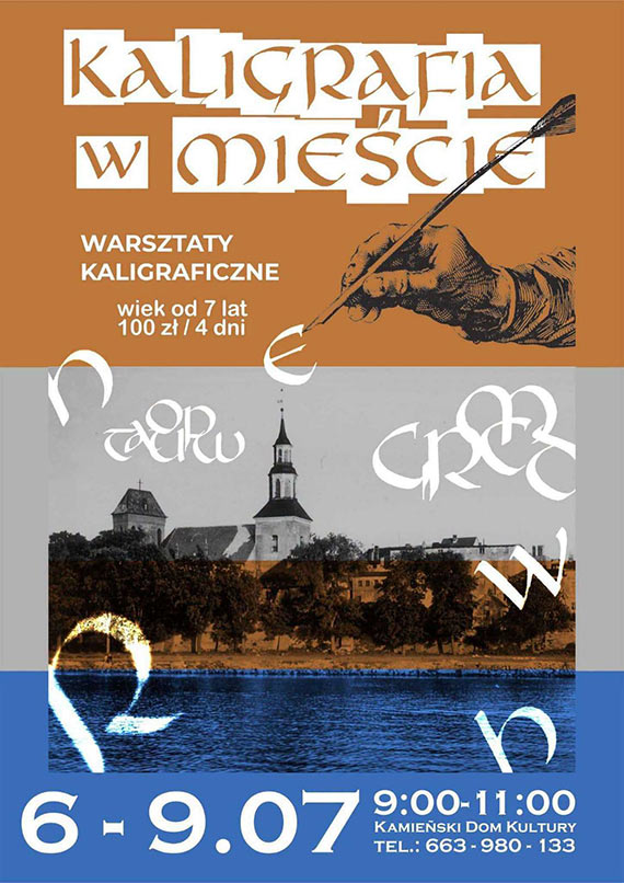 Kaligrafia wraca do Kamienia Pomorskiego. Czterodniowe warsztaty dla dzieci, młodzieży i dorosłych