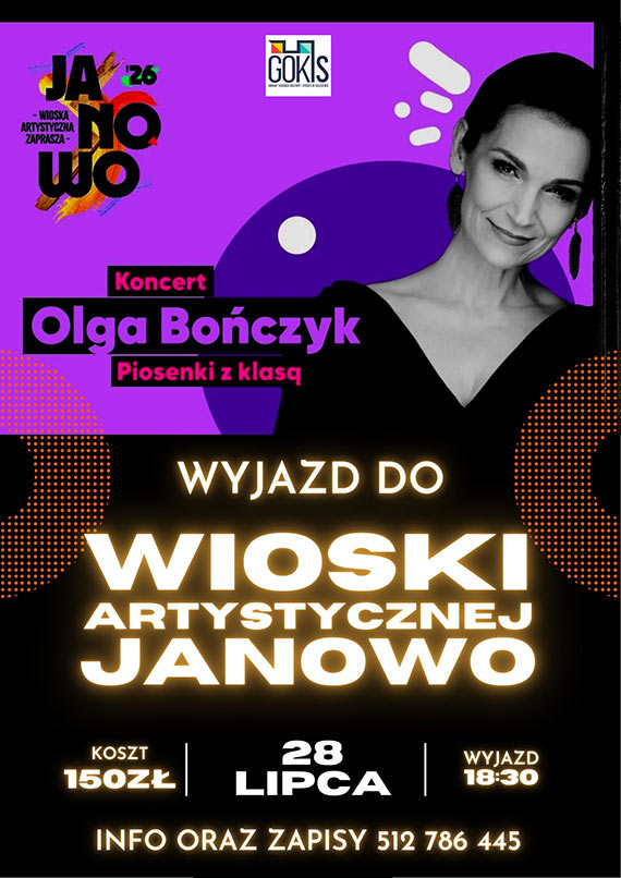 Wyjazd z Golczewa na koncert Olgi Bończyk. Trwają zapisy