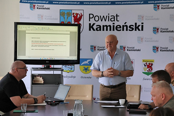 Posiedzenie Komisji Bezpieczeństwa Powiatu Kamieńskiego